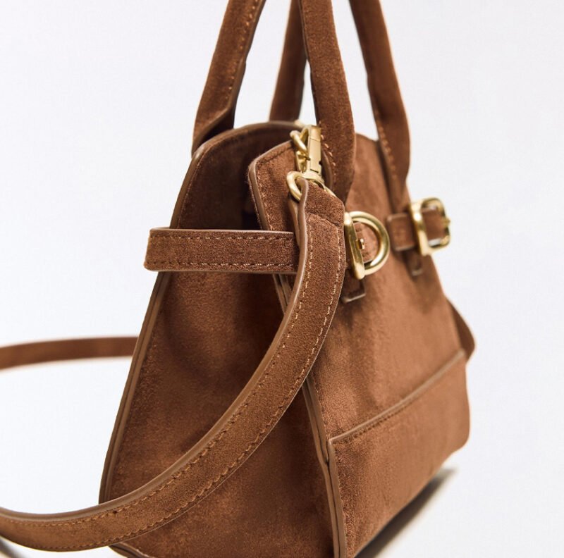 FAUX SUEDE BAG