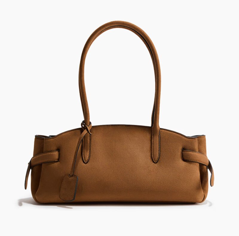 28 Rectangular shoulder bag -BROWN