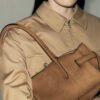30 Rectangular shoulder bag -BROWN