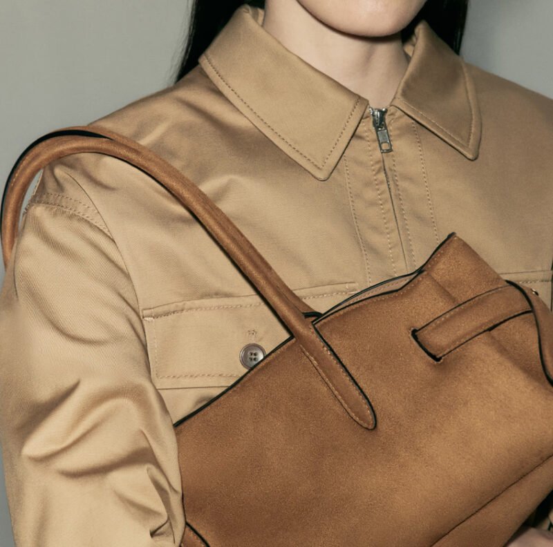 30 Rectangular shoulder bag -BROWN