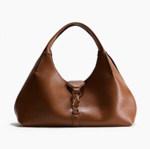 Rectangular shoulder bag -BROWN 2