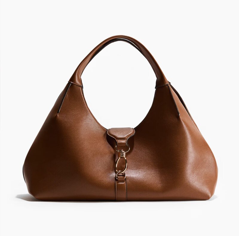 34 Rectangular shoulder bag -BROWN 2