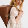 35 Rectangular shoulder bag -BROWN 2
