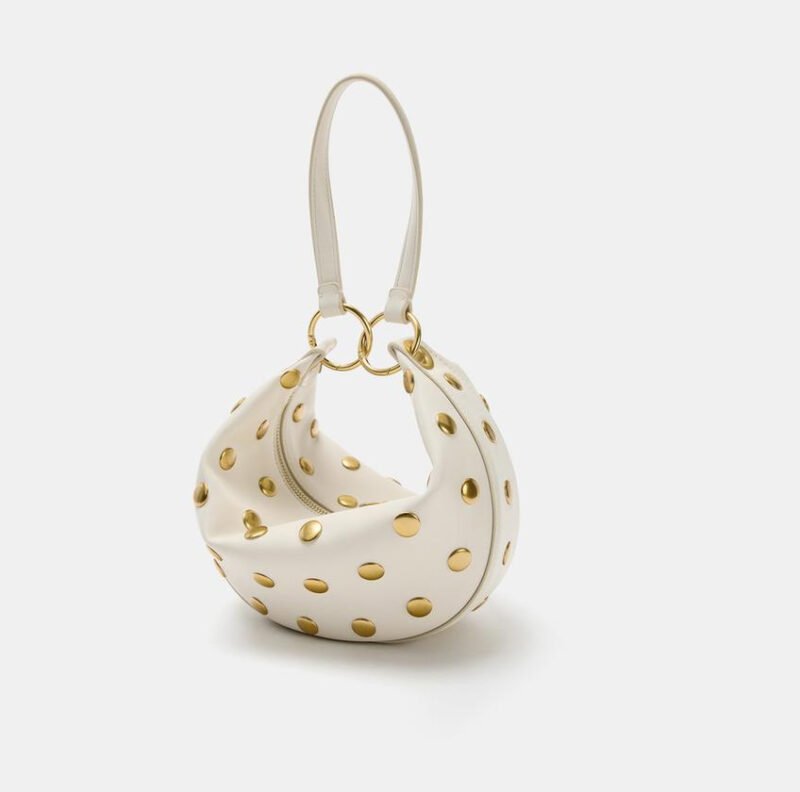63 STUDDED SHOULDER BAG