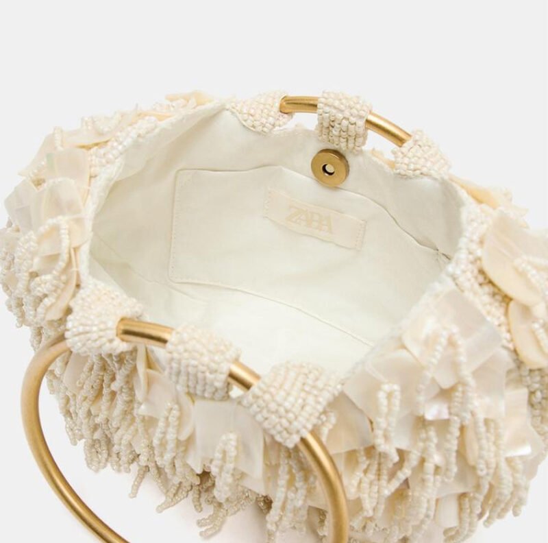 PEARLESCENT EFFECT HANDBAG