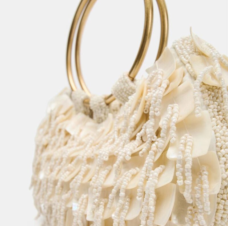 PEARLESCENT EFFECT HANDBAG