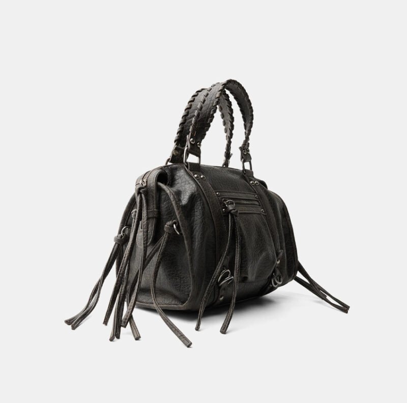 WORN-EFFECT BOWLING BAG