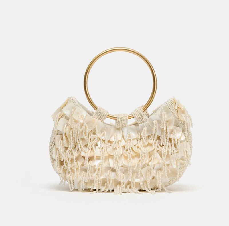 PEARLESCENT EFFECT HANDBAG